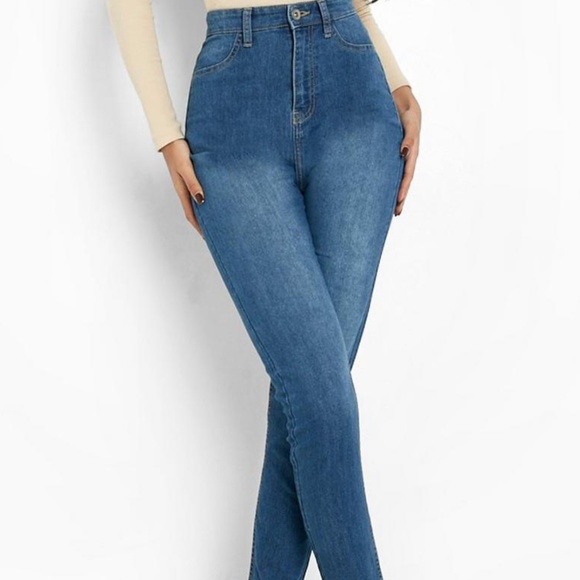 BOOHOO WOMEN’S BASIC SKINNY JEAN JEGGING SIZE 8 TALL - Picture 8 of 8